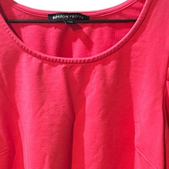 Boston Proper So Essential Ruffle Ribbed Long Sleeve Top - Picture 7 of 14